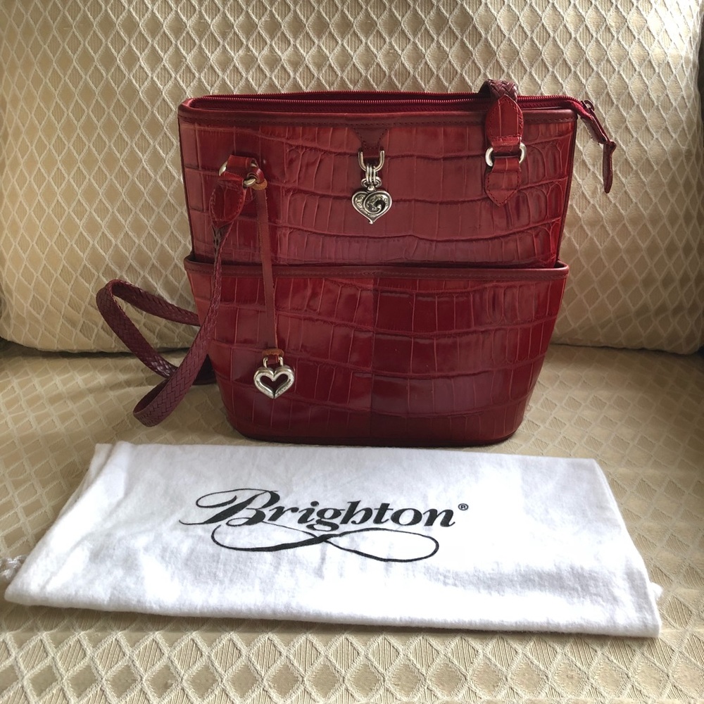 Brighton Leather Bucket Handbag